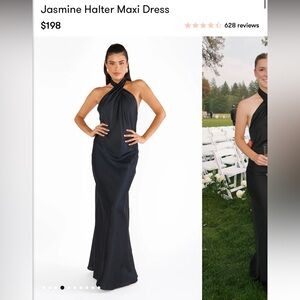 Show Me Your Mumu - Jasmine Black Halter Dress